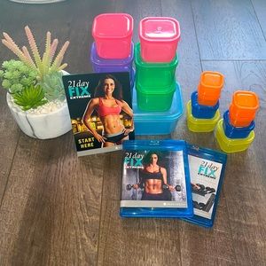 21 day fix extreme fitness program with meal prep containers